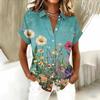 Blusa da Donna alla Moda e Casual, Maglietta a Maniche Corte Stampata