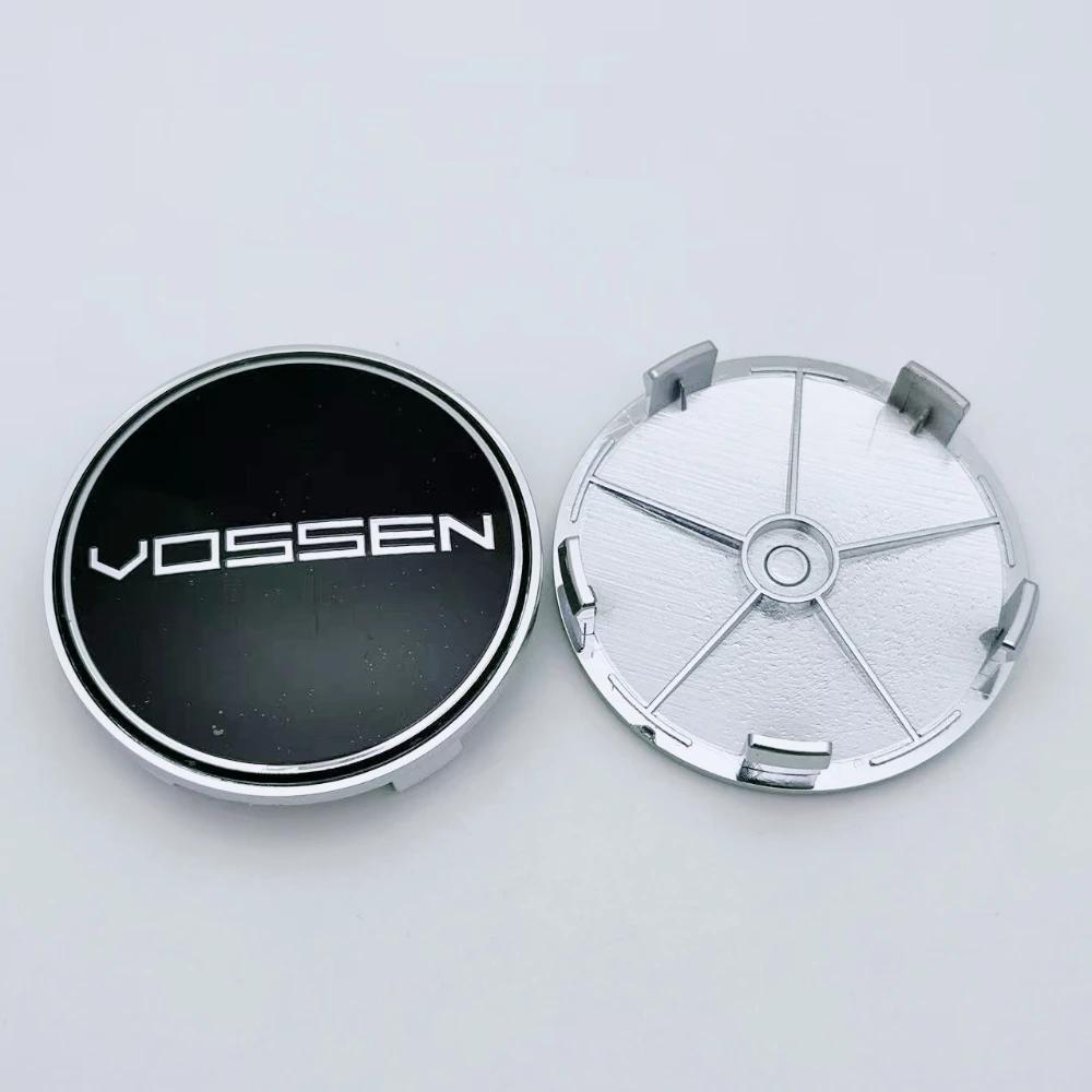 4pcs 68MM 63MM VOSSEN Logo Emblem Badge Car Wheel Center Caps Wheel Hubcap Hub Center Dust Cover Relpace Car Styling Accessories