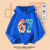 Christmas Y2K Candy Kids Hoodie, 67 Number Snowflake, Casual Sports Breathable Kangaroo Pocket