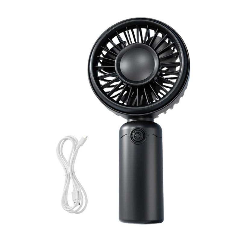 Portable Handheld USB Mini Fan with One Button 3 Speed Use for Dorm Rest, Office Desk, and Daily Carry Cooling