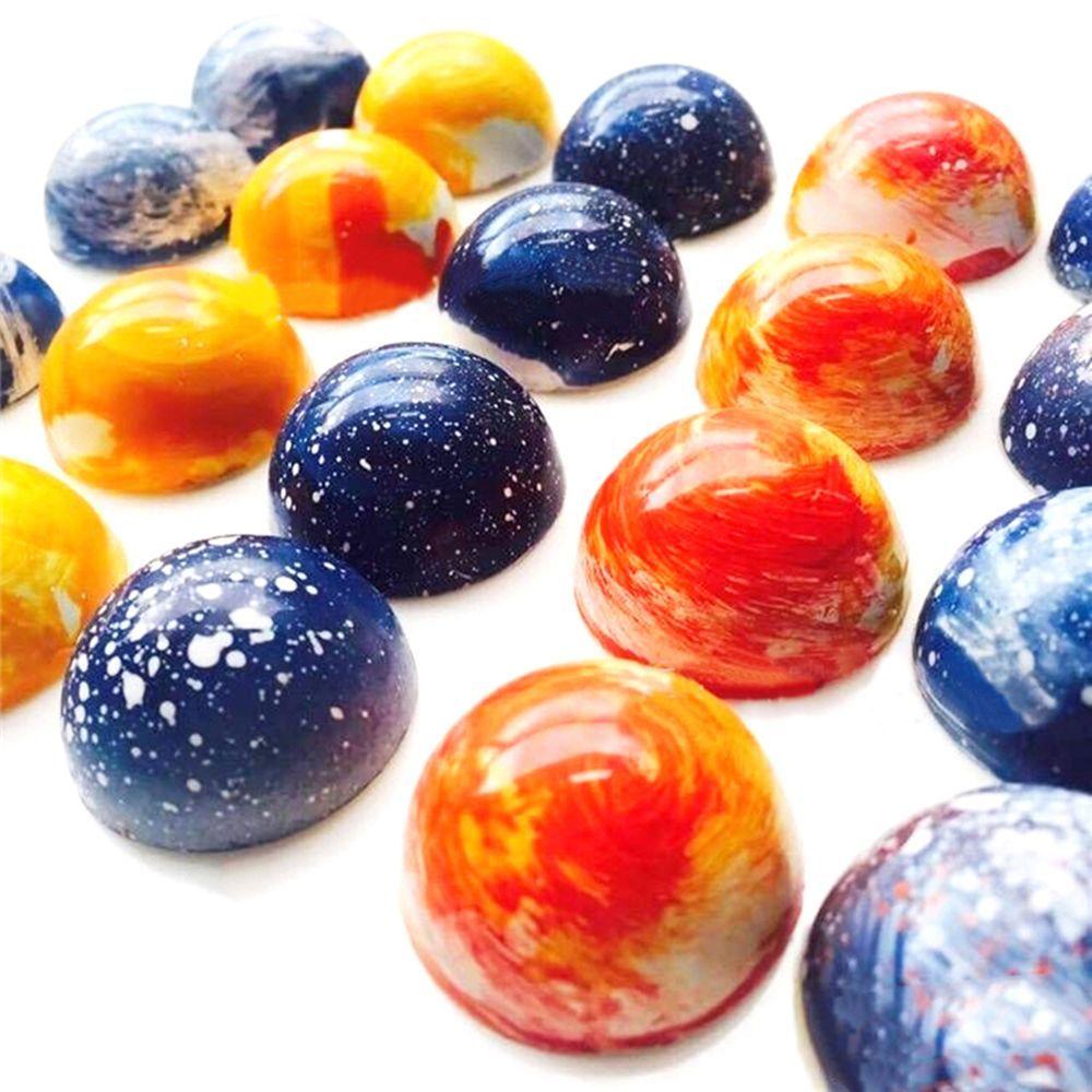 Clear 24 Half Ball DIY Fondant Cake Mousse Mould Candy Maker Baking Tool Hard Chocolate Mold