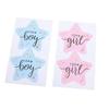 120 Sheets Gender Reveal Stickers Team Girl and Boy Stickers Gender Reveal Labels for Gender Reveal Party