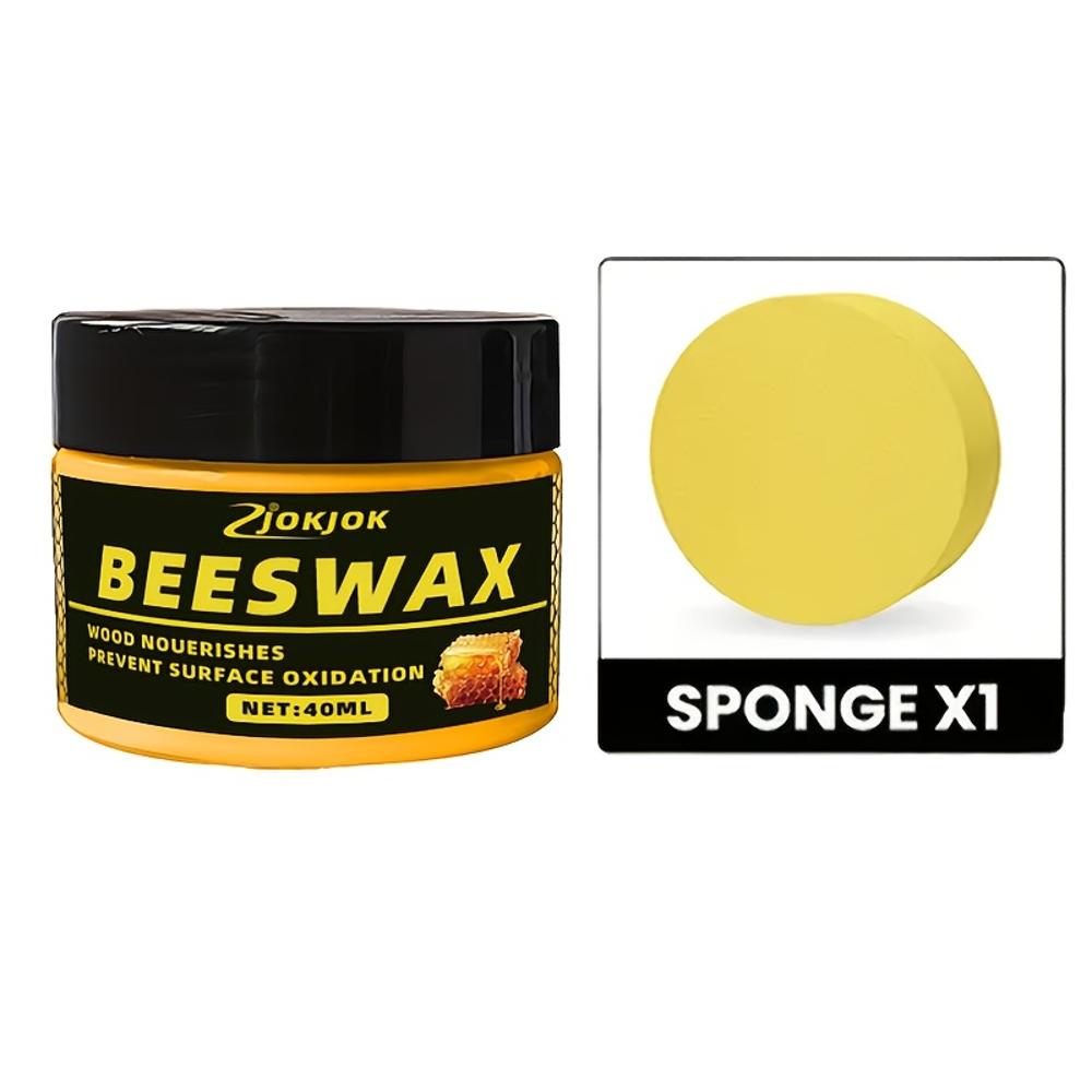 

JOKJOK Воск для дерева и полироль для мебели - Чистый пчелиный воск для паркетных полов и ухода за деревом, Многоцелевой кондиционер для дерева, Блеск