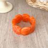 Leichtes klobiges Harz-Armband durchscheinend asymmetrisch marmoriert Stretch-Armband wasserdicht nickelfrei