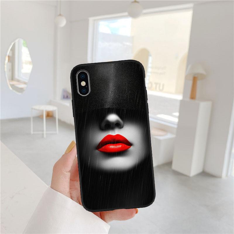 Sexy red lips New High-End Shell Phone Case for iPhone SE X XS XR 16E 11 17 Pro Max 8 7 6 6s Plus