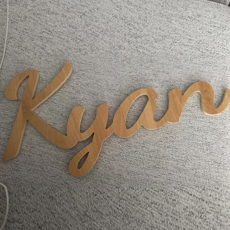 Custom Wooden Name Sign, Wooden Baby Name Sign, Nursery Wall Sign Personalized Home Decor