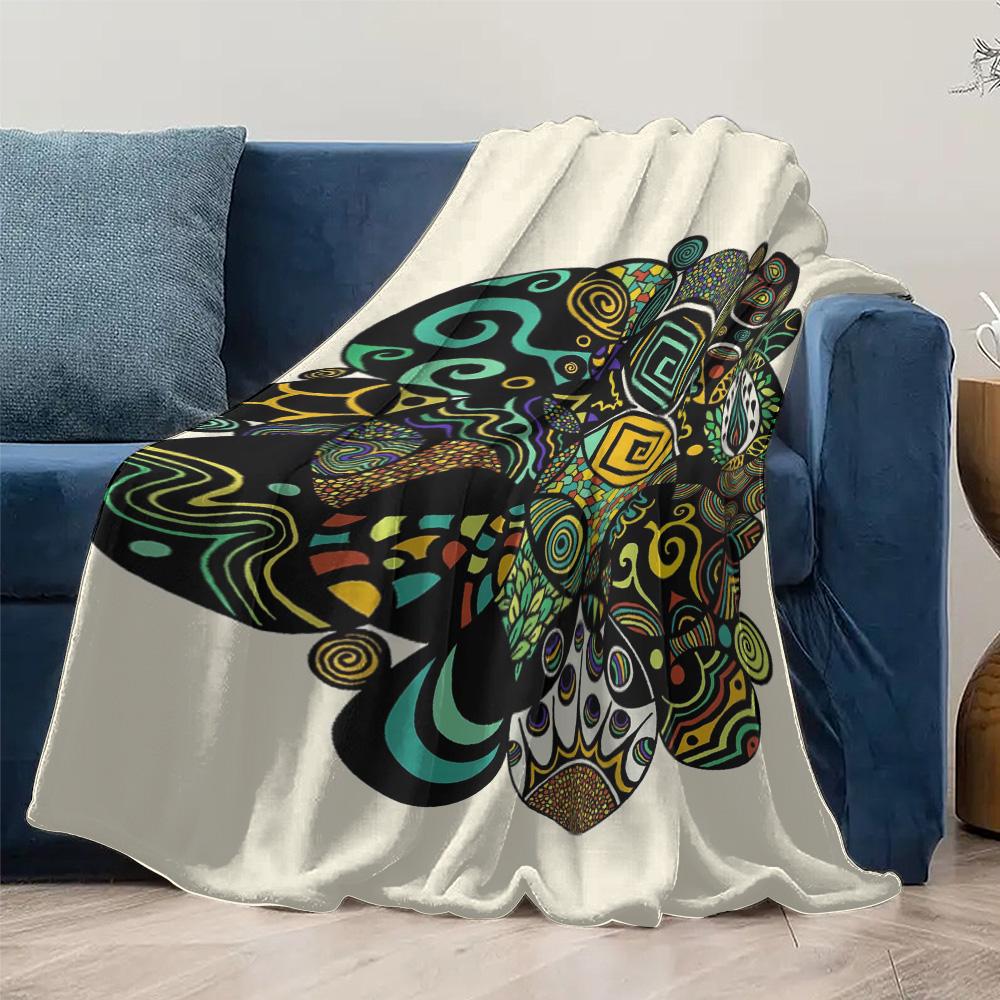 Vibrant Bohemian Ethnic Tribal Pattern Blanket Throw Sofa Bed Cover Decorative Throw Blanket Gift