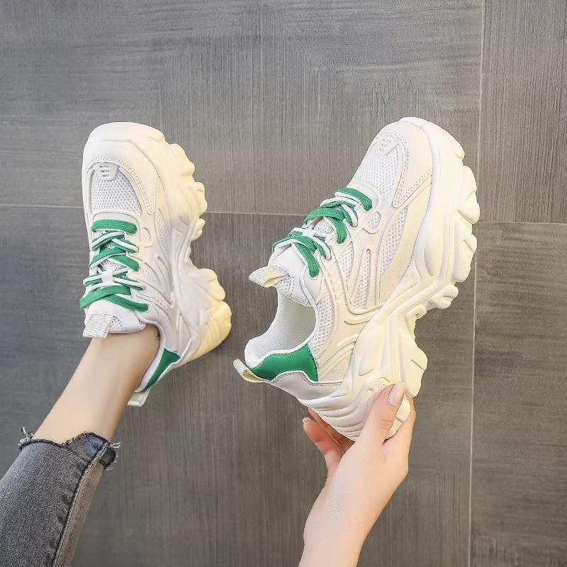 

Daddy shoes women s new autumn small thick-soled heightening retro casual sneakers 35