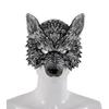 Wolf Head Mask 3D Mask High Elastic Lightweight Comfortable Werewolf Outdoor Photo Costume