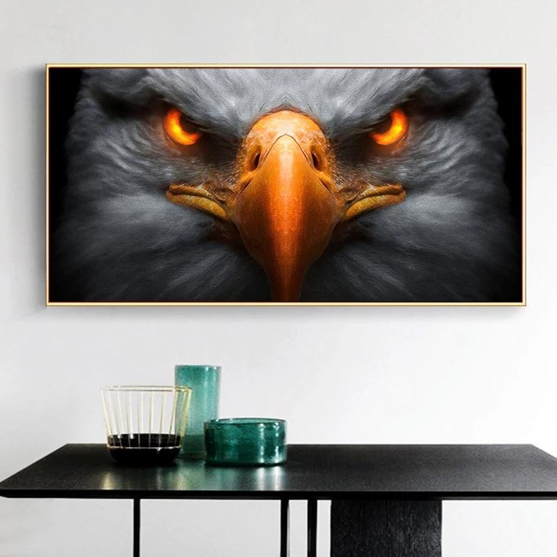 Eagle Face Canvas Paintings On The Wall Animals Pictures Canvas Art Posters and Prints for Living Room Cuadros Home Decor No Frame