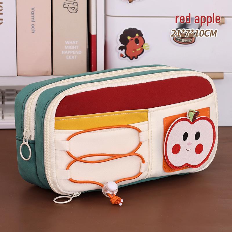 

Кольоровий блок Багатошаровий Великої місткості Пенал Тедді: Багатофункціональна ручна сумка високої якості для учнів середньої та початкової школи