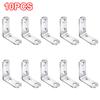 20PCS L Brackets Stainless Steel Corner Braces with Screws, 90° Right Angle Shelf Supports for Wood Furniture Accessories, Table
