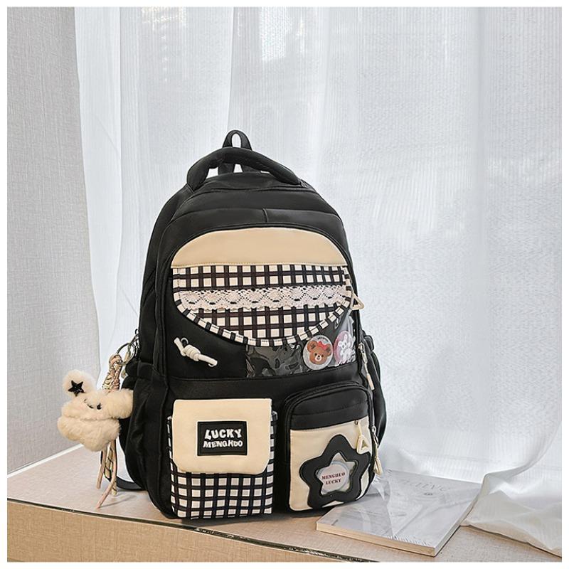 New High-value, Fresh and Sweet Candy-colored Backpack, Lightweight and Large-capacity Backpack for Junior High School Students