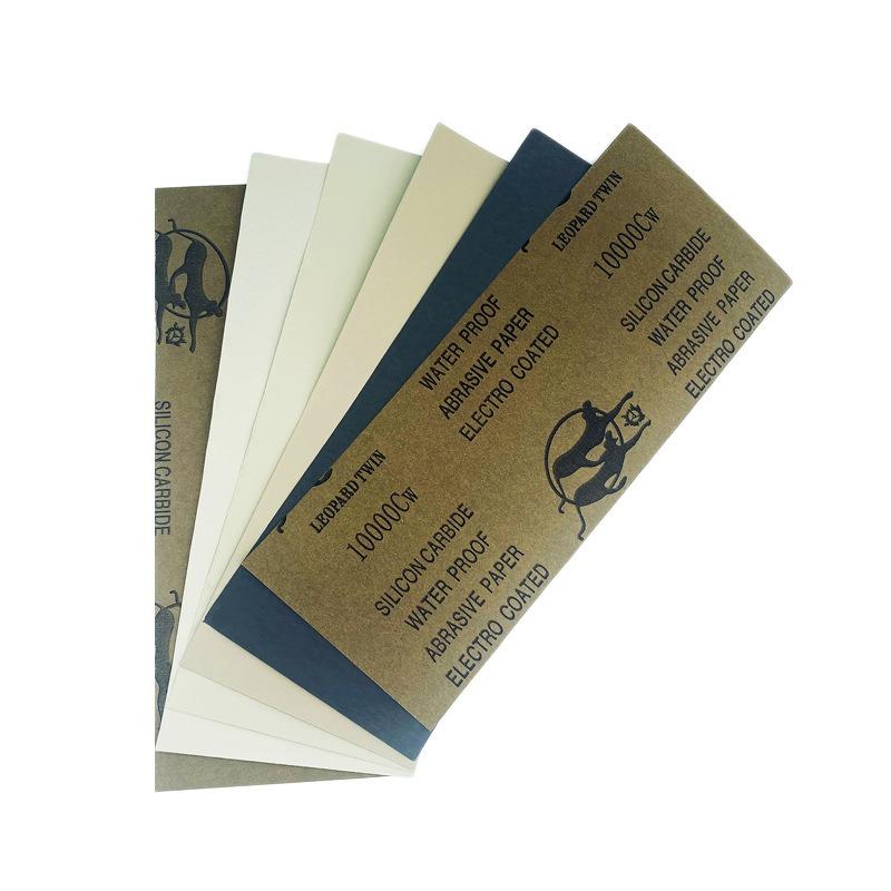 10PCS Explosive 9 * 3.6 Inch Sandpaper Dry and Wet 60 #~ 150 #set of Sandpaper