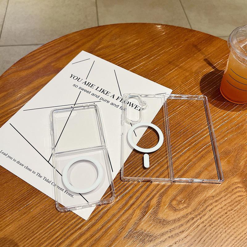 Z FLIP7 Magnetic Transparent Anti-Drop Case for Samsung Z Fold 7