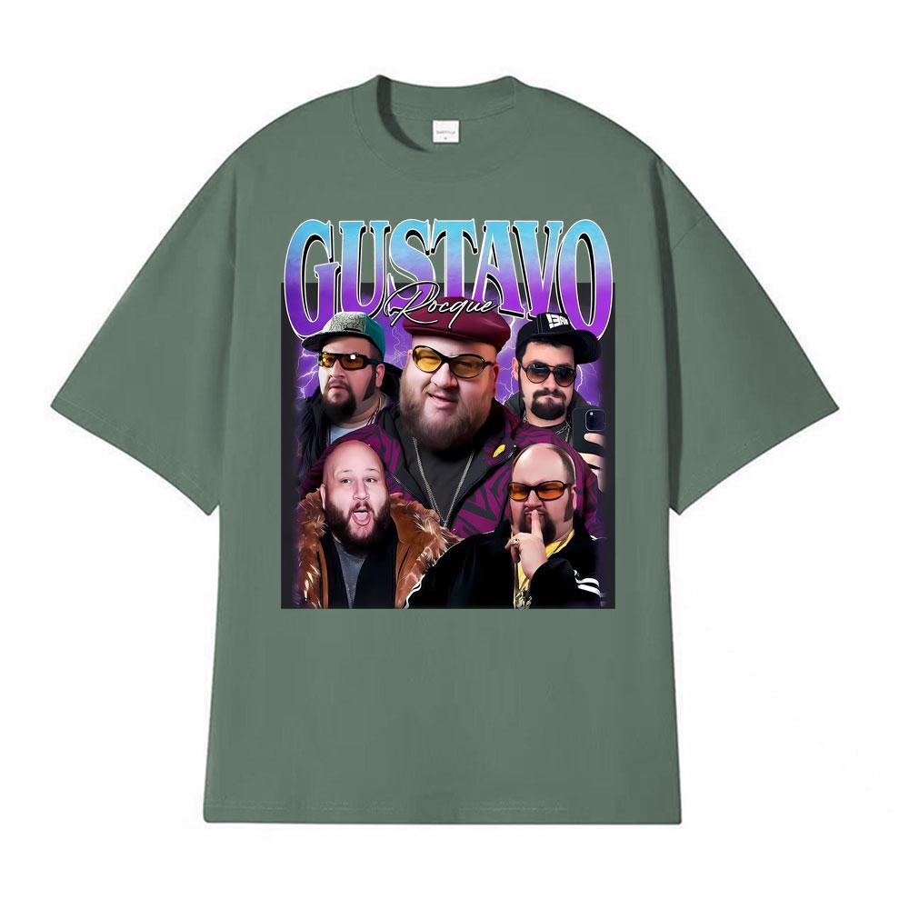 

Gustavo Rocque Big Time Rush Fan Retro 90s Trend Graphic Tshirt Mens Clothing Fashion Cotton Oversized Cozy T Shirt Streetwear 4XL