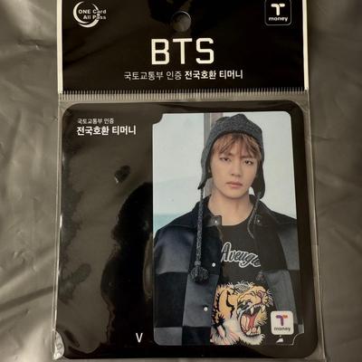 [USED] Extremely Rare BTS V (Taehyung) Tmoney Card (comeback)