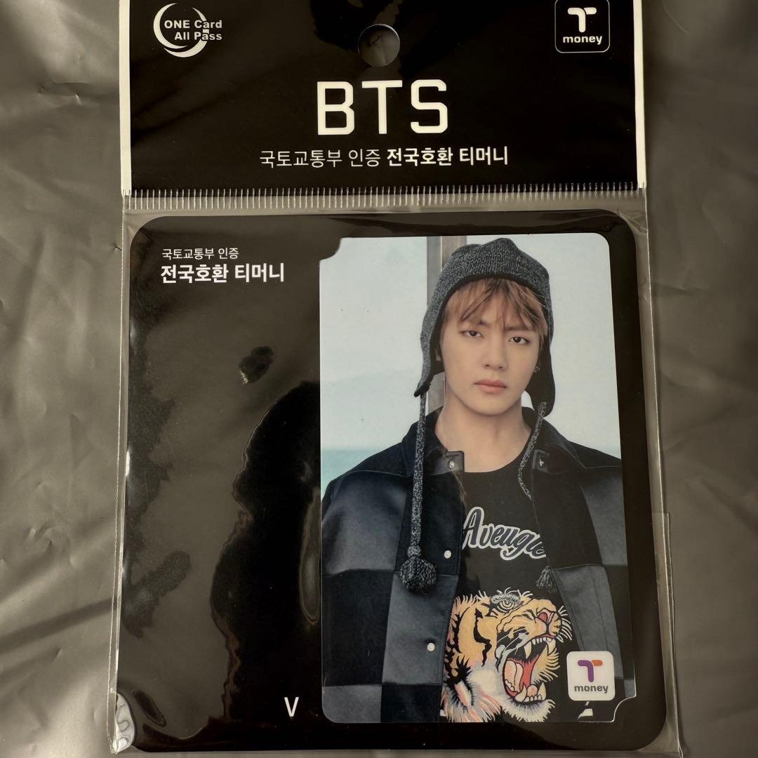 [Б/У] Чрезвычайно редкий BTS V (Тэхён) Карта Tmoney (возвращение)