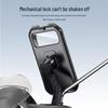 Electric Bike & Motorcycle Phone Holder - Shockproof & Waterproof for Food Delivery Navigation.