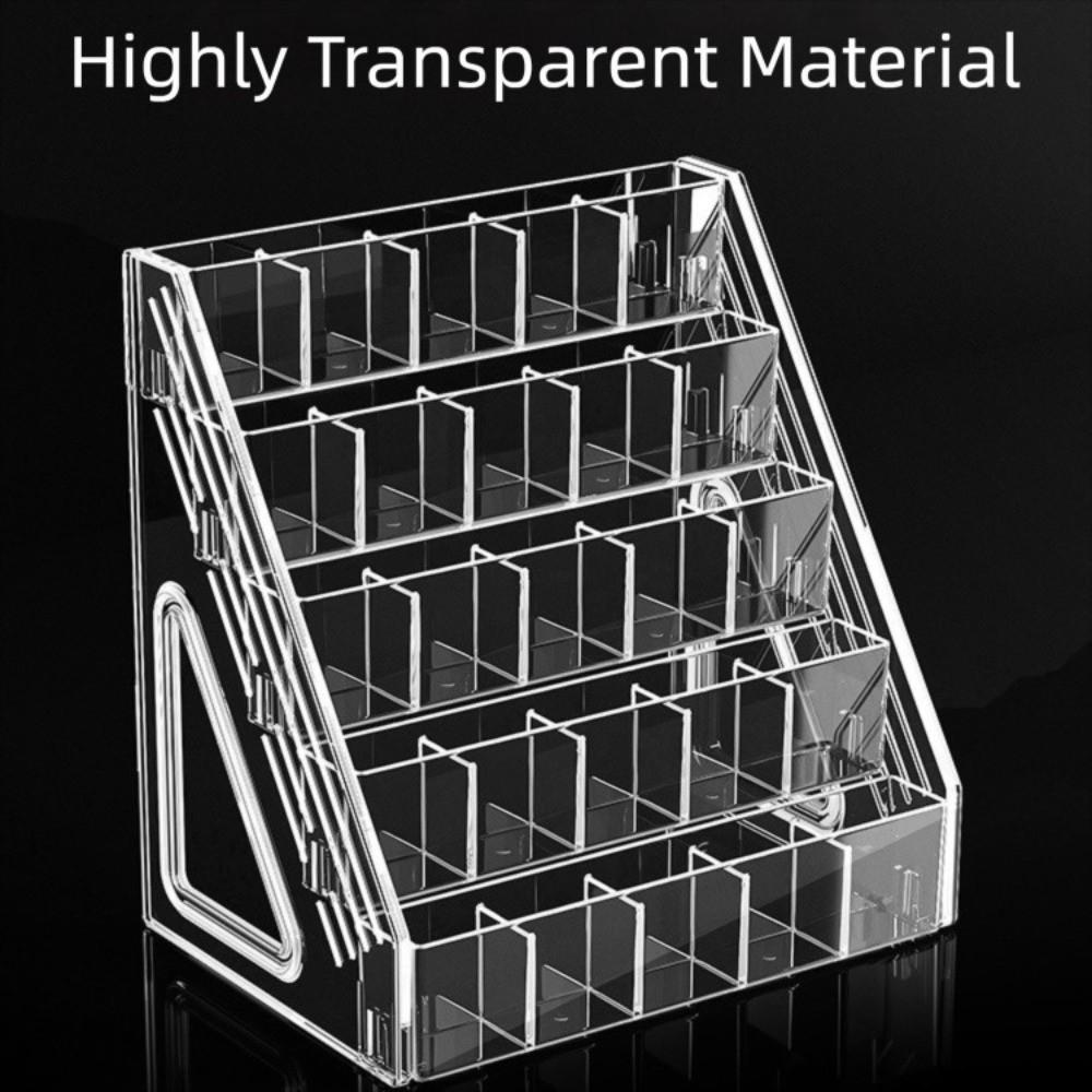3/4/5 Layers Nail Polish Display Organizer Acrylic Marker Pen Storage Box  Stationery Shop