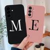 For Samsung Galaxy A57 A37 5G Phone Case Little Heart Letters Soft Liquid Silicone Shell For Samsung A 57 A 37 Lightweight Funda