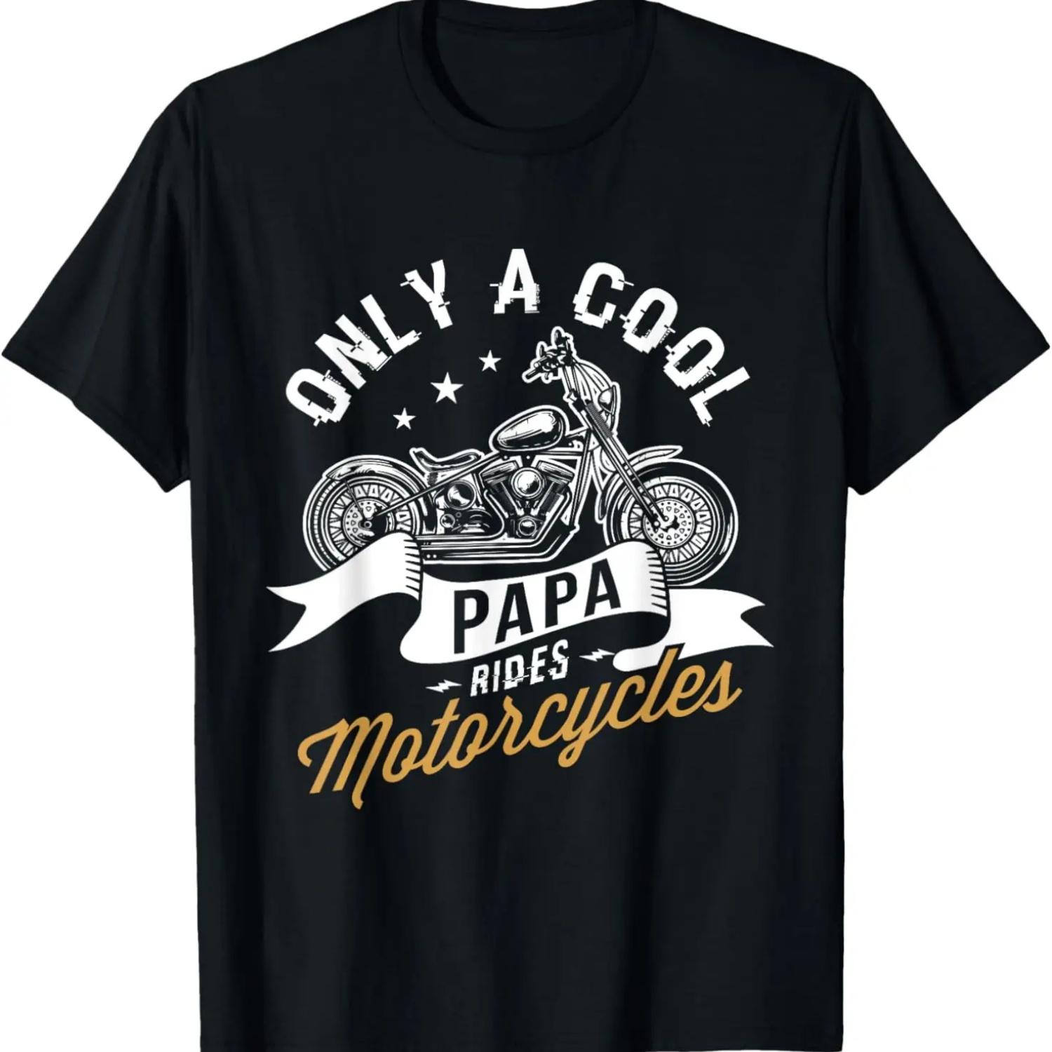 Mens Funny You Don t Stop Riding When You Get Old Motorcycle T-Shirt S
