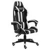 Gaming Chair In Black and White Synthetic Leather