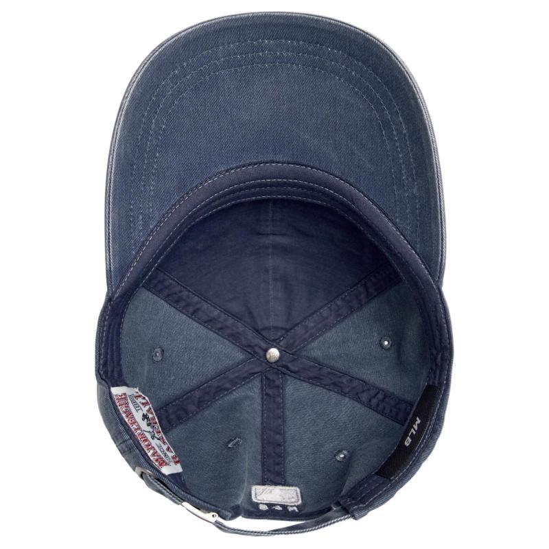 MLB Cotton Baseball Caps Unisex Marine Blue Fashion 3ACPV185N-07NYP