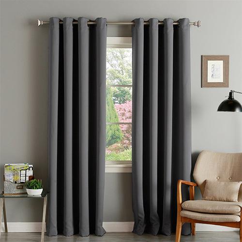 Blackout Curtains Solid Color Matte Insulation Sunscreen Blackout Curtains Finished Products