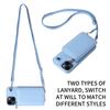Crossbody Zipper Cards Solt Wallet Leather Case Bag For iPhone 15 Pro MAX 14 Plus 13 12 11 Lanyard Detachable Purse Pouch Cover