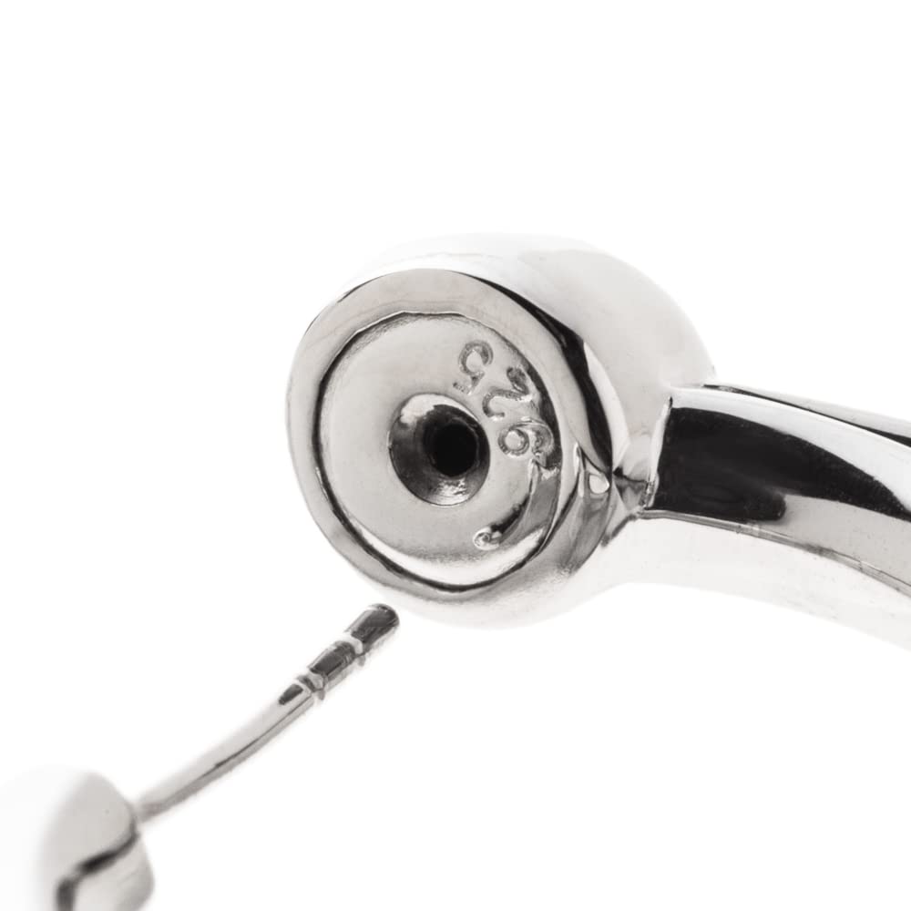 Artemis Classic Cyclone Earrings (ac-ace0154) - Men's Silver Accessories, Brand Jewelry, Silver, Silver Hoop Earrings, 925 Sterling Silver