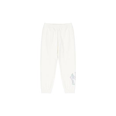 MLB New York Yankees Loose Letter Print Solid Color Cuffed Cotton Knitted Sweatpants Unisex Pants Off-White 3APTI0126-50CRS