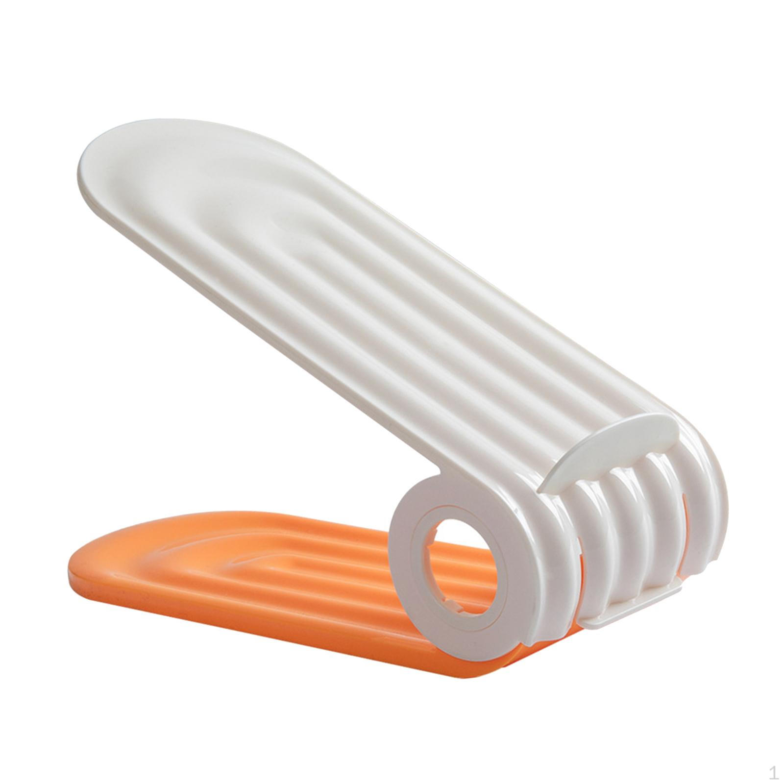 2 Pcs Shoe Compartments Organizer Adjustable Stackers Space Saving Multifunctional Double Layer оранжевый 790₽