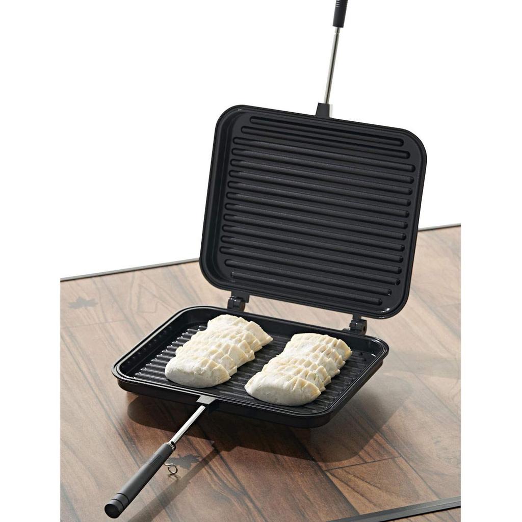 LOGOS Grill Sand Pan 81062246 Black Width 23 X Depth 41 X Height (Approx.) 4.5cm