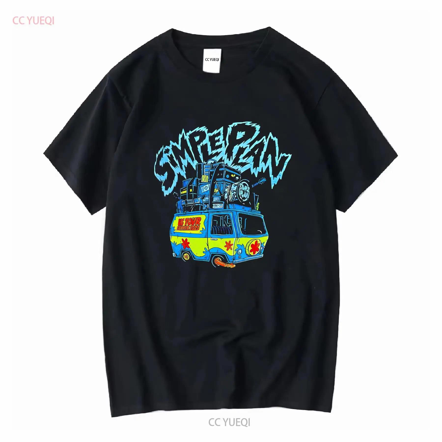 Simple Plan Us Tour Summer 2023 Black T shirt S71467 vintage Washed Breathable Top For Everyday Wear Versatile designer clothes S разноцветный