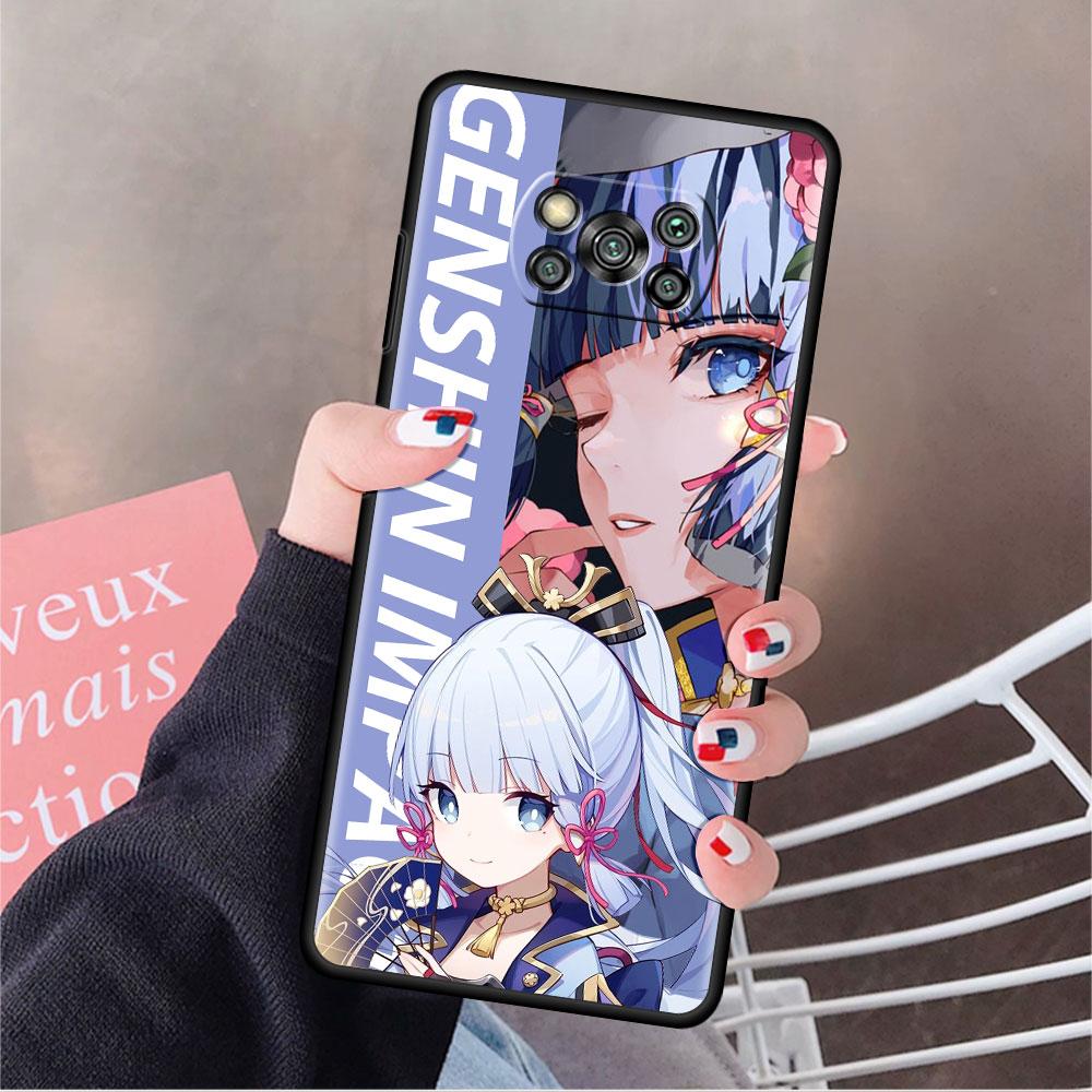 Genshin Impact Game Phone Case For Xiaomi Mi Poco X3 NFC X4 M4 M3 Pro F1 F4 F3 GT C40 11T 11 Lite 5G Fundas Black Cover