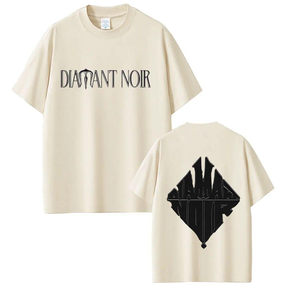 Hip Hop Móda Pop Music Trička Rapper WeRenoi Diamant Noir Grafické Tričko Pánské Neformální Vintage Oversized Tričko Unisex