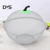 Fruit Bowl Vegetable Basket 24/28cm Metal Mesh Bowl for Washing Fruits Vegetables Snacks Tabletop Decorative Holder Kitchen Cafe Restaurant Home Use