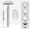 Safety Razor Men's Wet Razor 30° Angle Including 5 Platinum Razor Blades, Safety Razor and Blade Guard