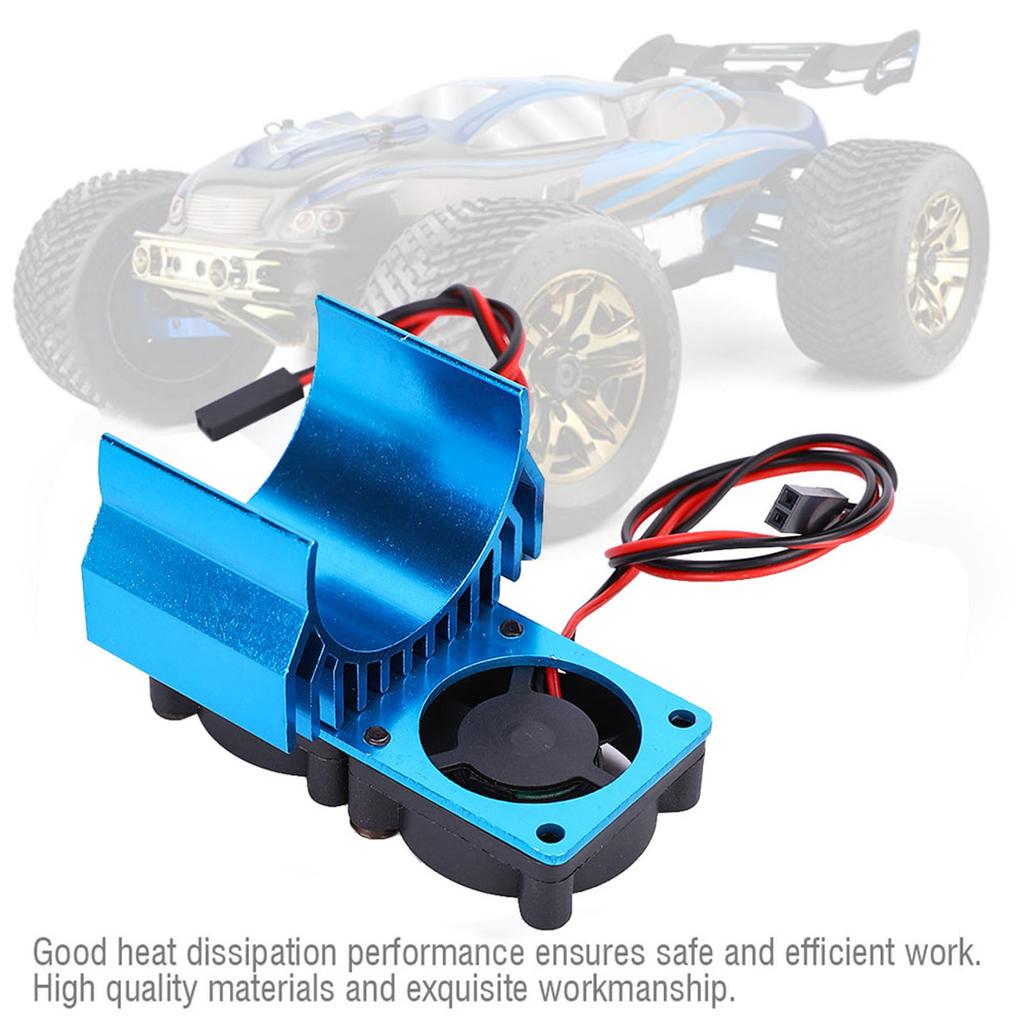 540   550 Motor Twin Cooling Fan Heat Sink With for 1 10 Scale Electric RC Car