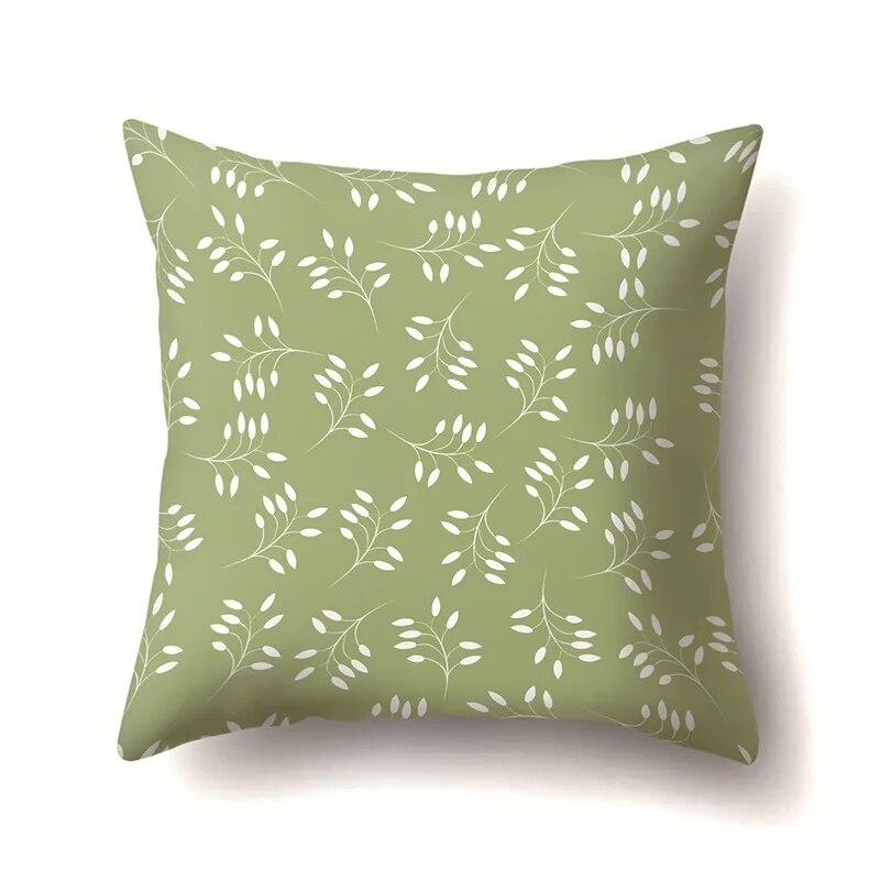 Leaf Flower Pillowcase Office Cushion Cover Living Room   Riding Waist