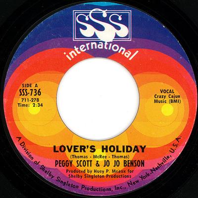7inch Record PEGGY SCOTT & JO JO BENSON - Lover's Holiday SSS736 SSS Internation 1968 US Soul/Funk Used