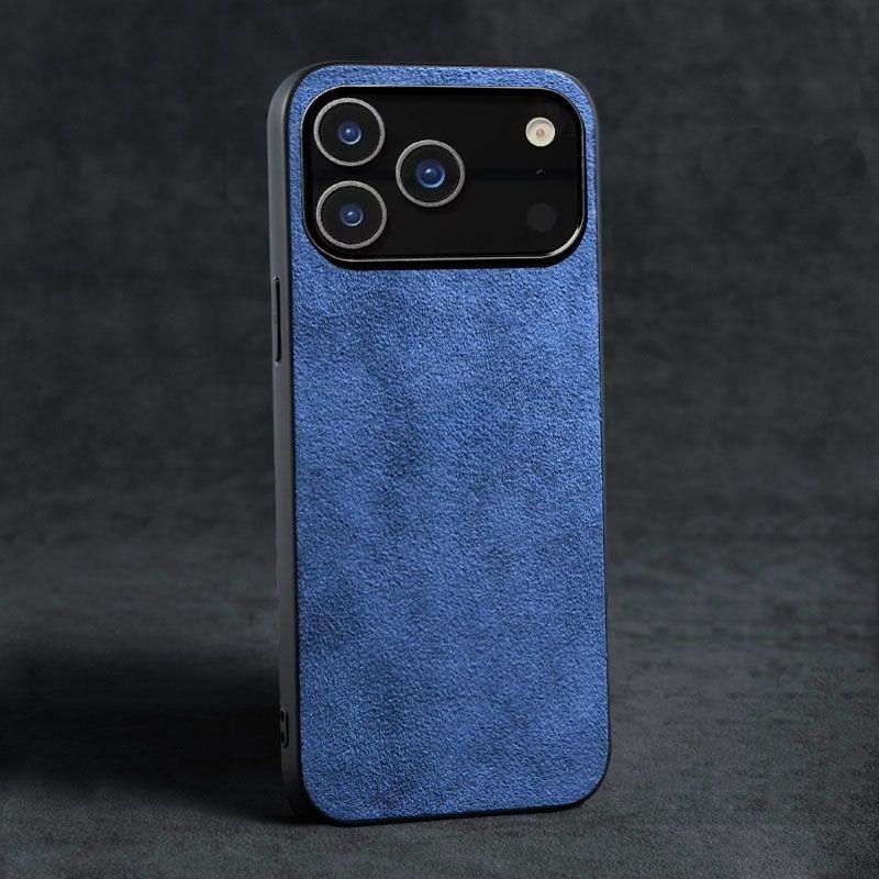 Frosted Ultra-thin Alcantara Case for iPhone 17 Pro Max Air 16 17 16e 15 14 Plus 13 12 11 XS Max X XR 7 8+ Large Lens Hole Cover
