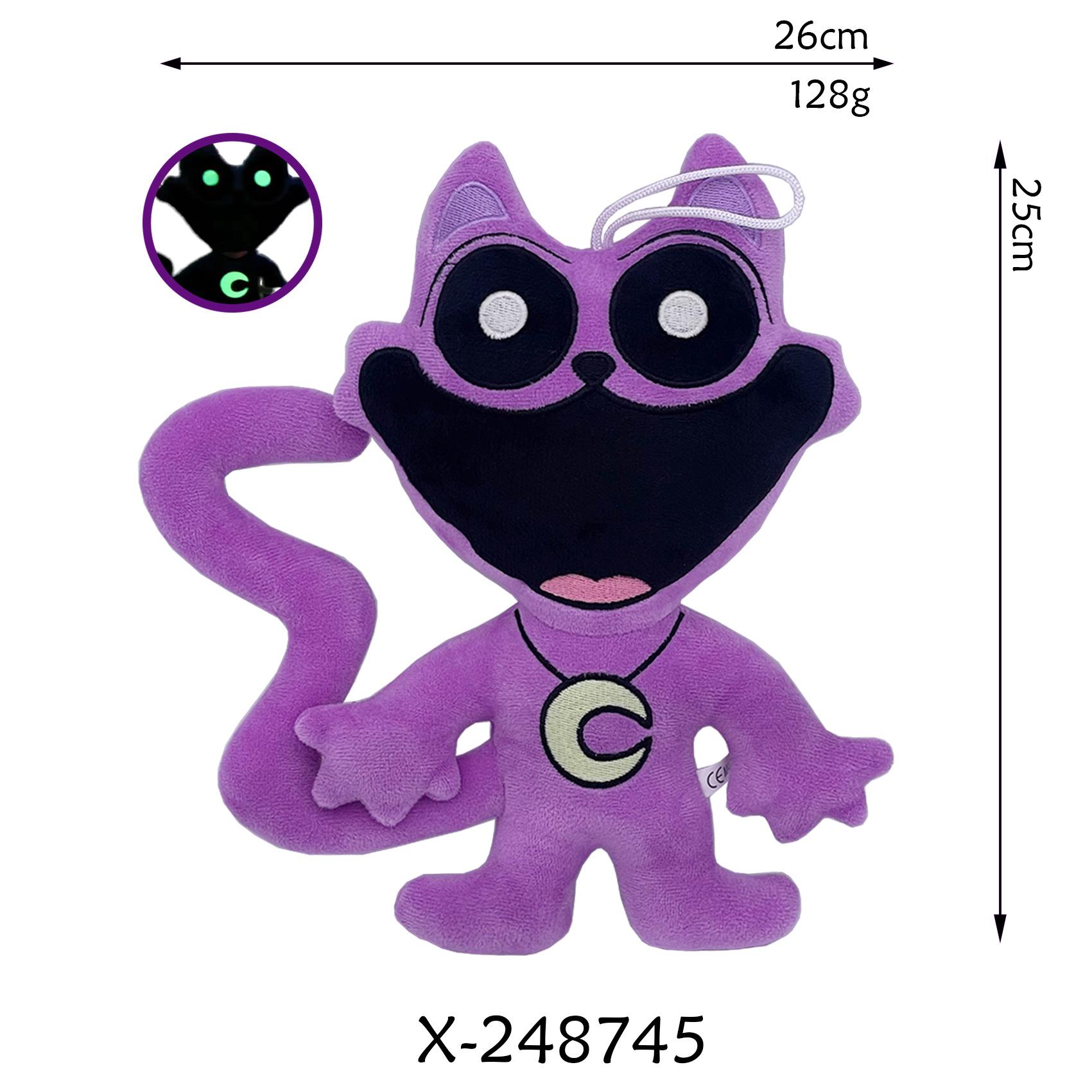 

Новая плюшевая игрушка Smiling Critters Luminous Big Mouth Purple Cat Poppy Smiling Doll 2