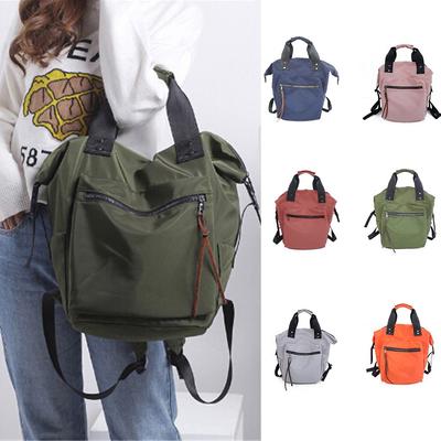 Women Girls Solid Waterproof Handbag Shoulder School Backpack Satchel Shoulder Bag CLE