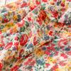 Southeast Asia Ethnic Style Red Floral Headscarf - Retro Long Cotton & Linen Feel Scarf for Women