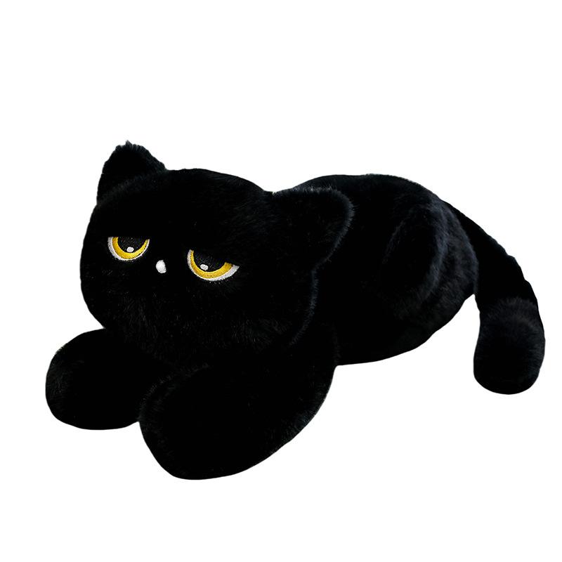 

Плюшевая игрушка черный кот и серый кот, декоративная подушка, милый кот, подушка для сна на диване, подушка для спины, кукла, подушка для сна 120cm