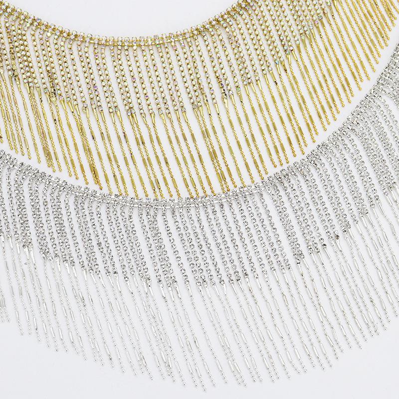 Strassprydda diamantkedjor DIY-tillbehör för kostymer och dekorationer