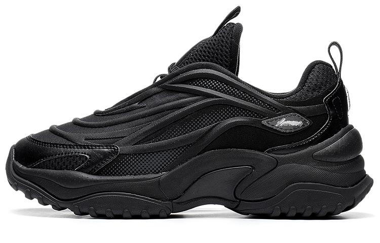 Li Ning Aurora WindWalker V2 Низкие спортивные повседневные кроссовки Мужские Черные AGCS159-3 39
