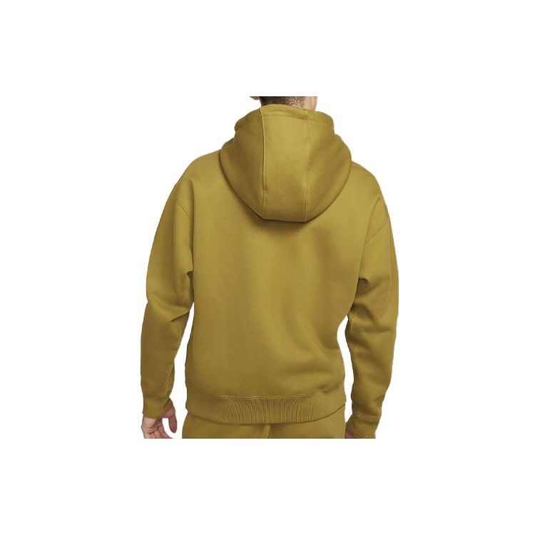Nike Sweat à capuche polaire Lab Solo Swoosh (Taille Asie) Mousse du Désert Streetwear Homme DA0316-318